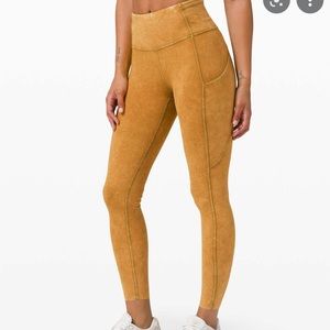 Lululemon Ice Dye Fast and Free leggings